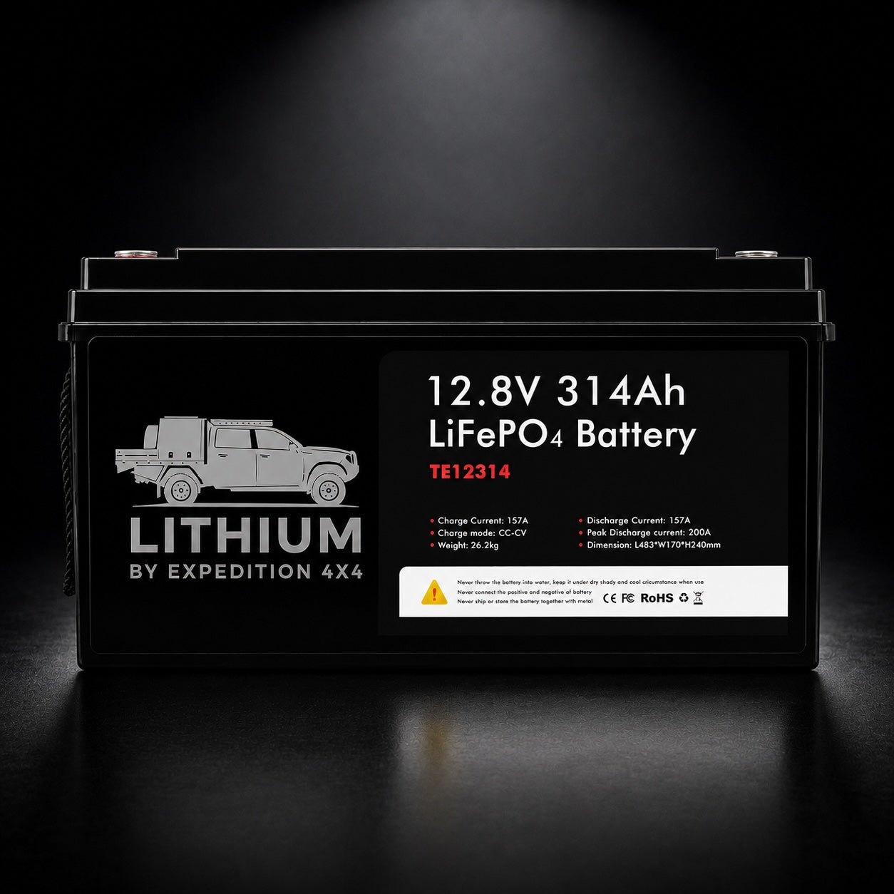 Lithium by Expedition 4x4 12.8V 314Ah LiFePO4 Battery