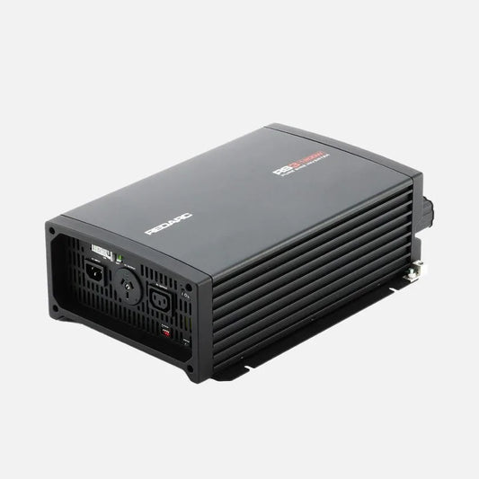 REDARC 1200W 12V Pure Sine Wave Inverter with ATS angled front view