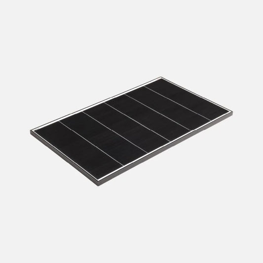 “REDARC 200W monocrystalline black frame solar panel front view”